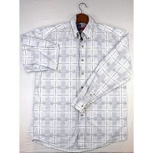 Wrangler, AOP Cowboy Cut Collection, Plaid Button Up, Men's M‎